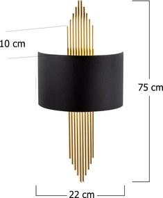 Wall Lamp 616 - A Black
Gold