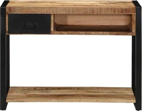 vidaXL Τραπέζι κονσόλας 100x35x75 cm Στερεό ακατέργαστο ξύλο Mango