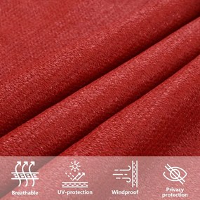 Πανί Σκίασης Κόκκινο 4/5 x 3 μ. από HDPE 160 γρ./μ² - Κόκκινο