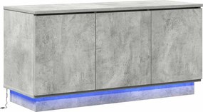 vidaXL Ντουλάπι TV 100 x 38 x 49 εκ. Σκυρόδεμα Γκρι Επεξεργασμένο Ξύλο