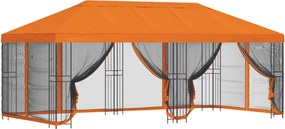 vidaXL Κιόσκι με Πλαϊνές Τοίχους 6 x 3 m Πορτοκαλί