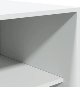 vidaXL Ντουλάπα Λευκή 50 x 50 x 200 εκ. από Επεξ. Ξύλο