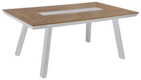 Aluminum Table with Polywood 200x100 White