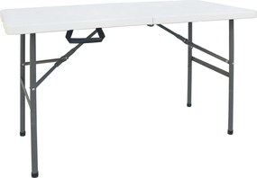 Τραπέζι catering Rodeo pakoworld πτυσσόμενο-βαλίτσα λευκό 122x60x74εκ
