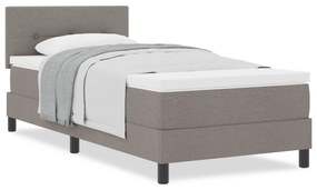 vidaXL κρεβάτι με ανάρτηση  με στρώμα Ταμπά 80x200 εκ. Υφασμάτινο