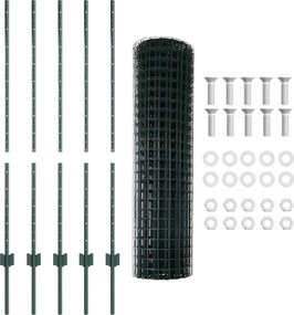 vidaXL Συγκολλητός φράχτης από σύρμα 10 x 1,2 μ (Π x Υ)