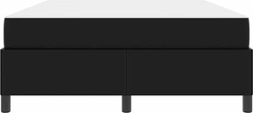 vidaXL Σκελετός Κρεβατιού με στρώμα Μαύρο 140 x 200 cm ύφασμα