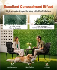 VEVOR Artificial Grass Wall Panels 60 x 120 inch Milan Grass Greenery for Decor