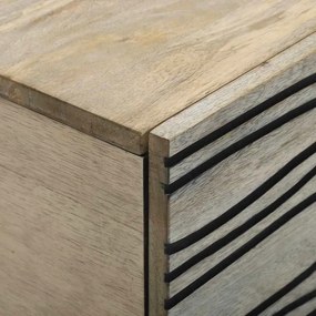 vidaXL Τραπεζάκι σαλονιού Μπεζ και Μαύρο 80 x 50 x 40 cm
