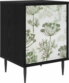 vidaXL Κομοδίνο GOTHA Μαύρη Δρυς 36 x 33 x 51 εκ. Επεξεργασμένο Ξύλο