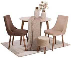 Τραπέζι Τραπεζαρίας Max S Fylliana Macchiato 90*75 εκ.