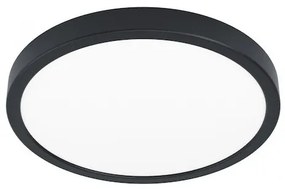 Eglo Fueva 5 Κλασική Μεταλλική Πλαφονιέρα Οροφής με Ενσωματωμένο LED σε Μαύρο χρώμα 28.5cm 99267