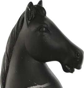 Διακοσμητική Φιγούρα Home ESPRIT Μαύρο Άλογο 13 x 13 x 33 cm