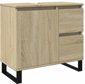 vidaXL Ντουλάπι Μπάνιου Sonoma Δρυς 65x33x60 εκ. Επεξεργασμένο Ξύλο
