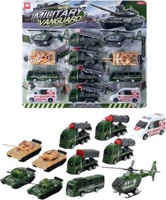 Σετ πολεμικά οχήματα με Pull Back - 12pcs - 399-666E - 917263