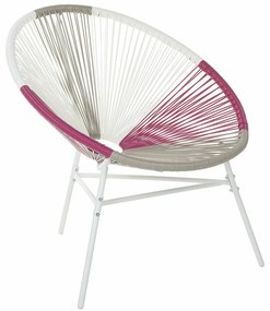 Καρέκλα εξωτερικού χώρου Berwyn 1961, 85x76x76cm, 7 kg, Άσπρο, Taupe, Τριανταφυλλί, Πλαστικό ψάθινο | Epipla1.gr