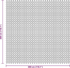 vidaXL Χαλί Σκηνής Μπλε 3x3 μ.
