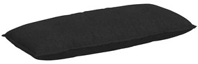 vidaXL Μαξιλάρι Πλάτης Μαύρο 120 x 19 x 50 εκ ύφασμα
