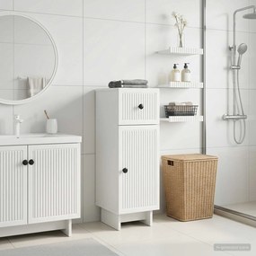 vidaXL Ντουλάπι Αποθήκευσης Μπάνιου EDE Λευκό 30 x 31 x 80 εκ.