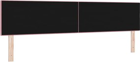 vidaXL LED κεφαλάρι με φώτα λωρίδας LED Ροζ 200 cm Πολυεστέρας