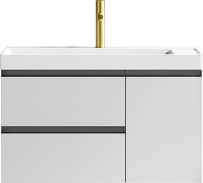 Martin Saron 80 Light Grey Plywood - Βαση Επιπλου με Νιπτήρα