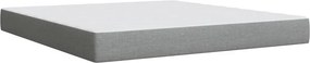 vidaXL Κρεβάτι Boxspring με Στρώμα Ανοιχτό Γκρι 180x200 εκ. Υφασμάτινο