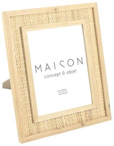 Κορνίζα Για Φωτογραφία 25x30cm Kamira L 032083 32x2x37cm Natural Rattan,Γυαλί