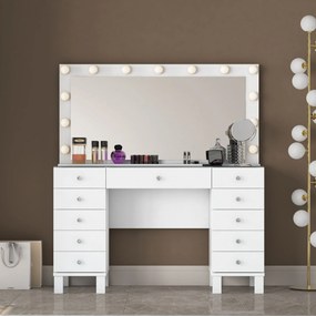 Τουαλέτα Μακιγιάζ Λευκό CAIDUS 120x40x73.6