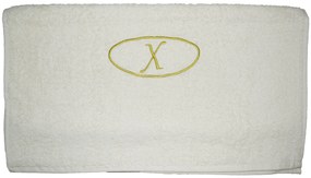 Πετσέτα μονόγραμμα Προσώπου 50x100 Χ Εκρού Viopros