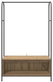 vidaXL Ράφι Ρούχων Καρυδιά 100x44x160 εκ.