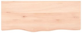 vidaXL Ράφι Τοίχου 100x40x(2-6) εκ. από Ακατέργαστο Μασίφ Ξύλο Δρυός