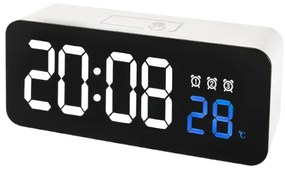 Ψηφιακό Ρολόι Ξυπνητήρι Λευκό