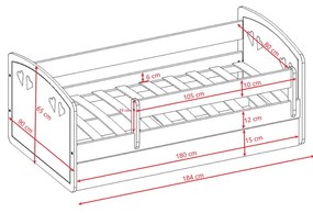 Παιδικό κρεβάτι Julia-180 x 80