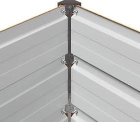 vidaXL Υψωμένο Κρεβάτι Κήπου Φυσικό 100 x 40 x 55 cm