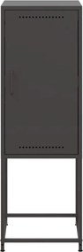 vidaXL Ντουλάπι Μαύρο 36x39x107 εκ. από Ατσάλι