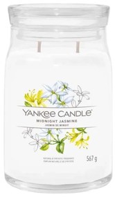 Αρωματικό Κερί Midnight Jasmine Large 1630688E 9,3x15,7cm White Yankee Candle Κερί,Γυαλί