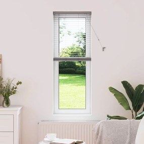 vidaXL Βενετσιάνικες Ρόδες Ασημί 130 x 45 εκ Αλουμίνιο