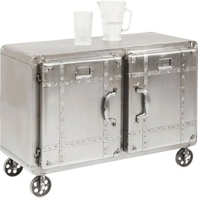 Ντουλάπι Buster Μεταλλικό Ασημί 81x37.5x60εκ - Ασημί