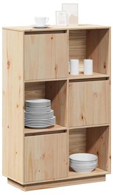 vidaXL Ντουλάπι Ψηλό 74 x 35 x 117 εκ. από Μασίφ Ξύλο Πεύκου