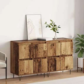 vidaXL Παραδοσιακά Πλευρικά Έπιπλα 2 pcs Παλαιό ξύλο