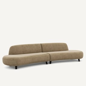 Εξαθέσιος καναπές από βελούδο stonewashed, Rosebury