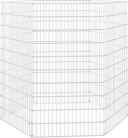 vidaXL Περίφραξη Ζώων Ελεύθερης Βοσκής 6 Πάνελ 54x100 εκ. Γαλβ. Σίδερο