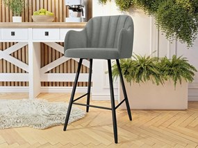 Σκαμπό μπαρ SH1-Gkri - 52.00Χ56.00Χ105.00cm