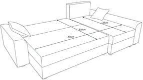 Γωνιακός καναπές Jason-Mauro-kokkino