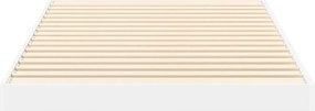 vidaXL Κρεβάτι δαπέδου Λευκό 75 x 190 cm Επεξεργασμένο ξύλο