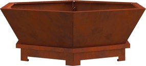 vidaXL Φωτιά σε μπολ Σκ rusty 75 x 75 x 28 εκ.