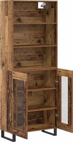 vidaXL Highboard 2 pcs Παλιό ξύλο Επεξεργασμένο ξύλο