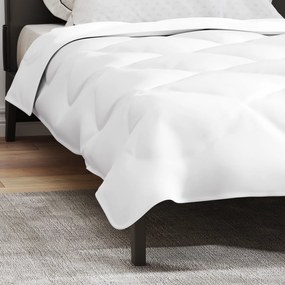 vidaXL Κουβέρτες & Κουβέρτες Λευκό 135 x 200 εκ. Μικροΐνες