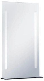 vidaXL Καθρέφτης Μπάνιου Τοίχου με LED και Ράφι 60 x 100 εκ.