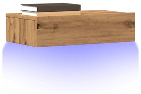 ντουλάπι τηλεόρασης vidaXL με φώτα LED Artisan Oak 60x35x15,5 cm